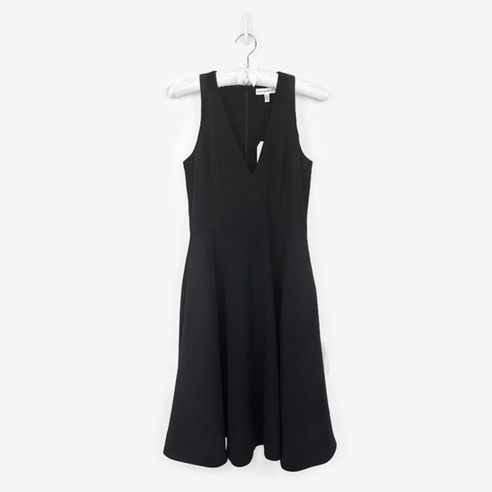 Dress The‎ Population Catalina Dress Size M Black Fit-And-Flare Pockets